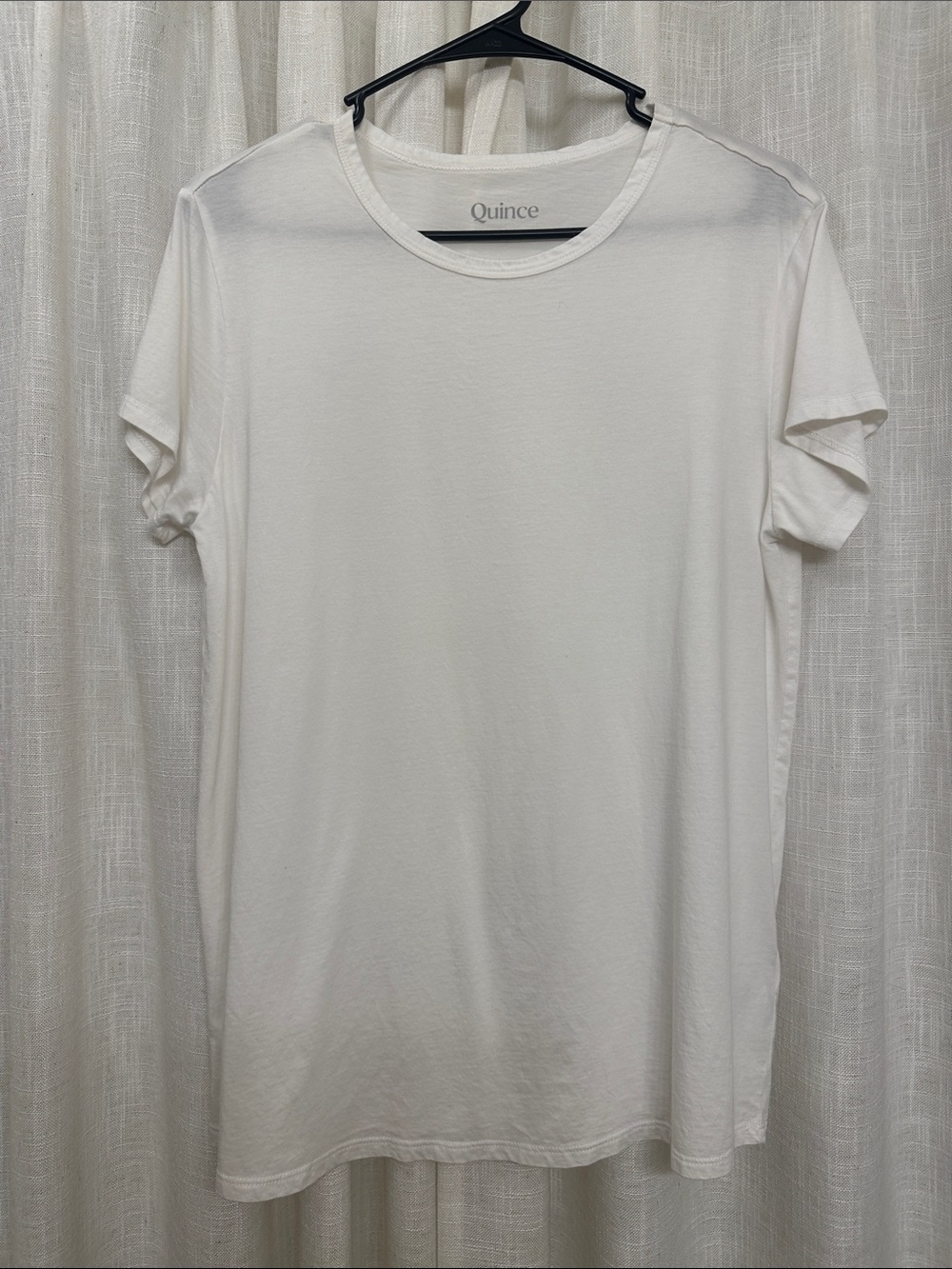 Quince White Short Sleeve Crew Neck Tee